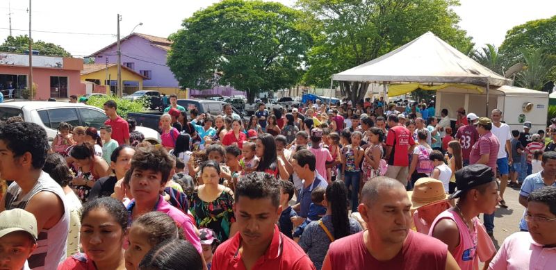 Tradicional Rua do lazer em comemoração ao Dia das Crianças lota a Praça Governador Valadares.
